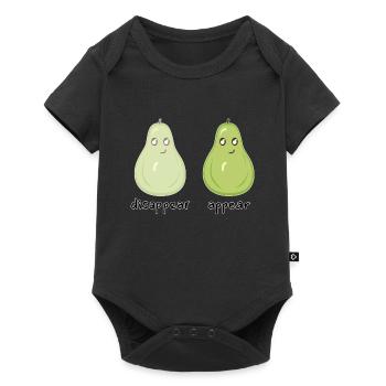 Funny Pears Disappear Appear - Baby Premium short-sleeve bodysuit - black - Front