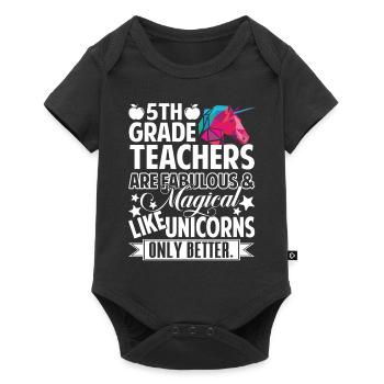 5th Grade Teacher 5th Grade Teachers Are Fabulous - Baby Premium short-sleeve bodysuit - black - Front