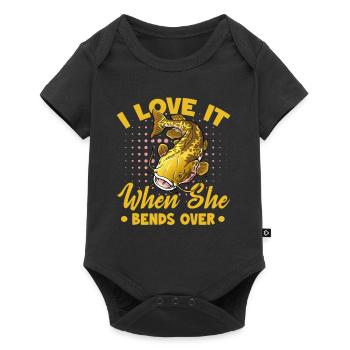 I Love It When She Bends Over Fisherman Fishing - Baby Premium short-sleeve bodysuit - black - Front