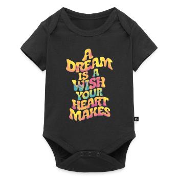Ein Traum Ist Ein Wunsch Deines Herzens - Baby Premium Kurzarmbody - Schwarz - Vorne