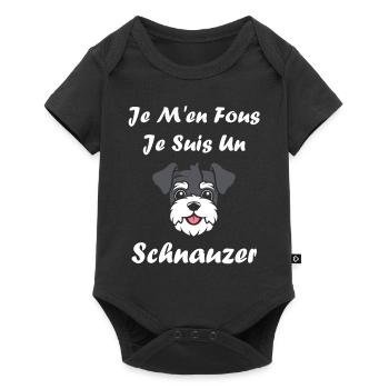 Schnauzer - Baby Premium short-sleeve bodysuit - black - Front
