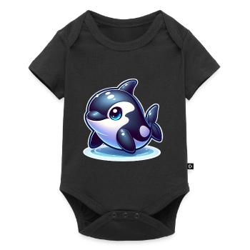 Orque Épaulard - Body à manches courtes Premium Bébé - noir - Devant