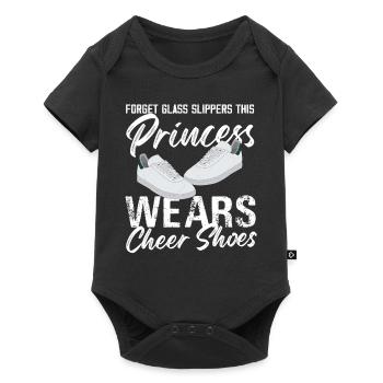 Oubliez les pantoufles de verre, cette princesse porte de la gaieté - Body à manches courtes Premium Bébé - noir - Devant