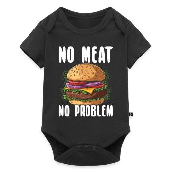 Burger végétarien Burger végétalien Burger végétarien - Body à manches courtes Premium Bébé - noir - Devant