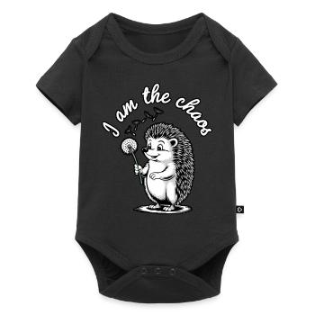 Je suis le chaos Drôle Hérisson Pissenlit Sarcastique - Body à manches courtes Premium Bébé - noir - Devant