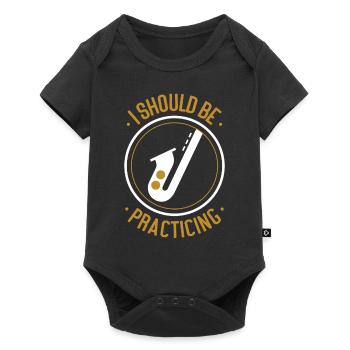 Saxophones que je devrais pratiquer - Body à manches courtes Premium Bébé - noir - Devant