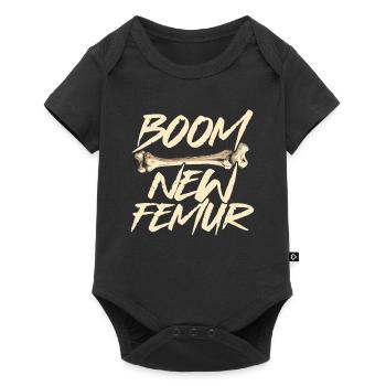 Broken femur Broken leg - Baby Premium short-sleeve bodysuit - black - Front