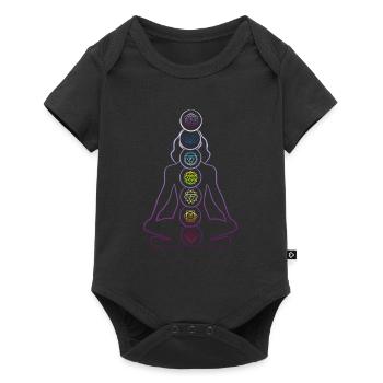 7 Chakras Zen Meditation & Yoga Buddhism - Baby Premium short-sleeve bodysuit - black - Front