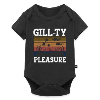 Aquarium Aquaristik Gill-ty Pleasure - Baby Premium short-sleeve bodysuit - black - Front