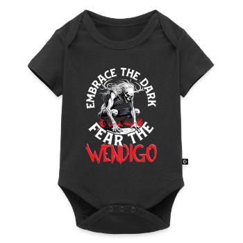 Kryptide Cryptide Étreindre Les Ténèbres Peur Le Wendigo - Body à manches courtes Premium Bébé - noir - Devant