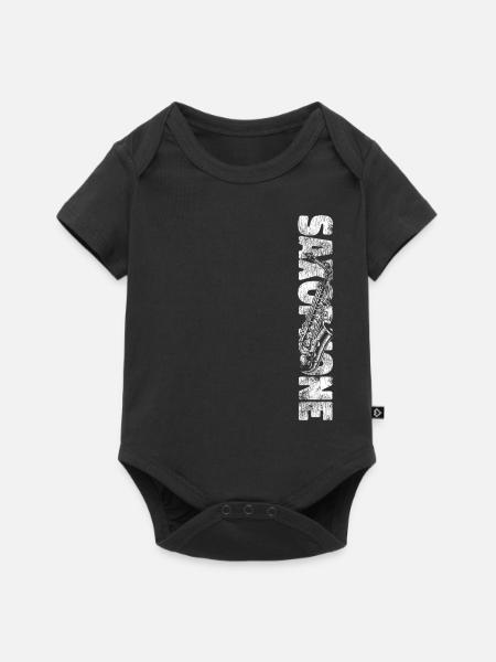 Saxophone Saxophone - Baby Premium Kurzarmbody - Schwarz