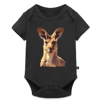 Kangaroos Kangaroo - Baby Premium short-sleeve bodysuit - black - Front