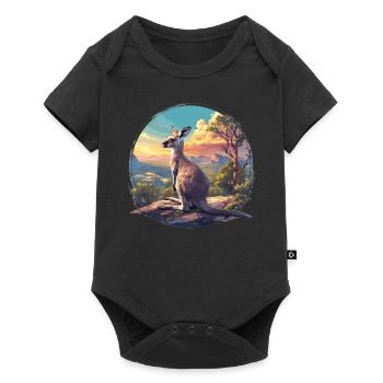 Kangaroos Kangaroo - Baby Premium short-sleeve bodysuit - black - Front