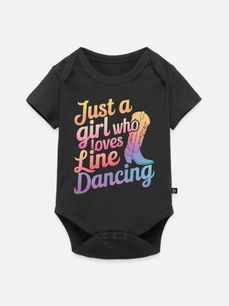 Line Dancing Tanzen Tänzer - Baby Premium Kurzarmbody - Schwarz