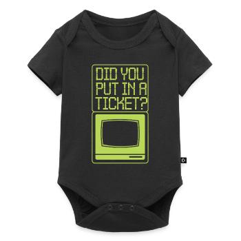 IT Support Did You Put In A Ticket? - Baby Premium Kurzarmbody - Schwarz - Vorne