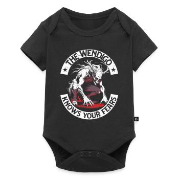 Wendigo Kryptide Cryptid - Baby Premium Kurzarmbody - Schwarz - Vorne