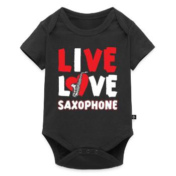 Saxophones Live Love Saxophones - Body à manches courtes Premium Bébé - noir - Devant