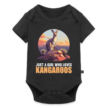 Kangaroos Kangaroo - Baby Premium short-sleeve bodysuit - black - Front