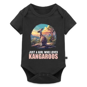 Kangaroos Kangaroo - Baby Premium short-sleeve bodysuit - black - Front