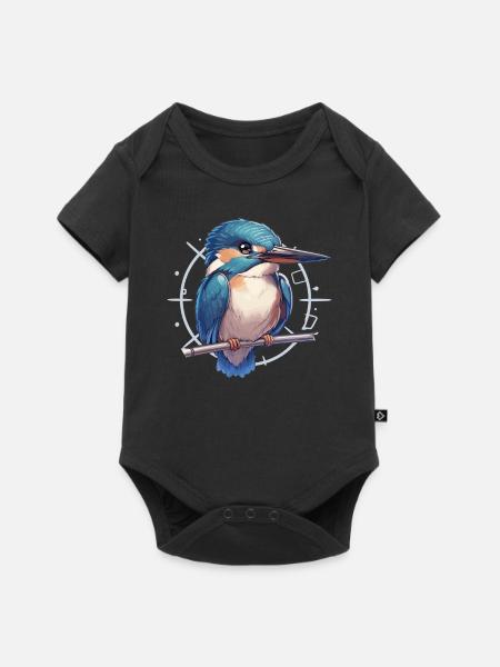 Eisvögel Eisvogel - Baby Premium Kurzarmbody - Schwarz