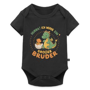 I'm going to be a big brother dragon - Baby Premium short-sleeve bodysuit - black - Front