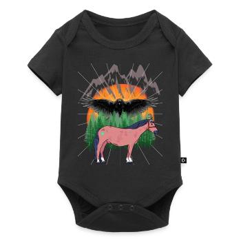Shamans Horse Horses - Baby Premium short-sleeve bodysuit - black - Front