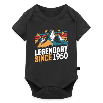 Legendary Since 1950 Vintage Mountain Retro Mountains - Baby Premium short-sleeve bodysuit - black - Front