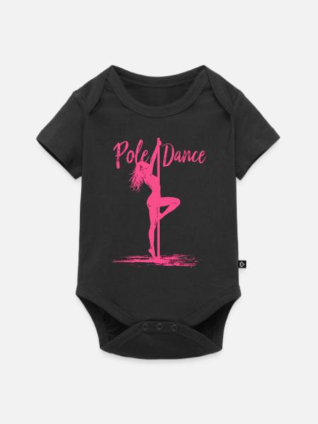 Pole Dance Pole Tänzerin Stangentanz - Baby Premium Kurzarmbody - Schwarz