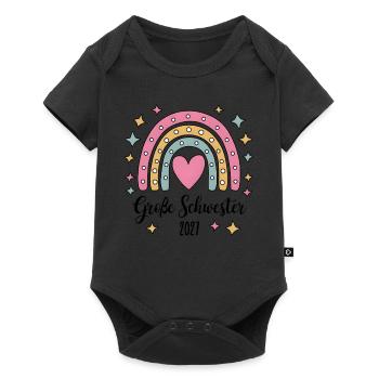 Big Sister 2027 Rainbow - Baby Premium short-sleeve bodysuit - black - Front