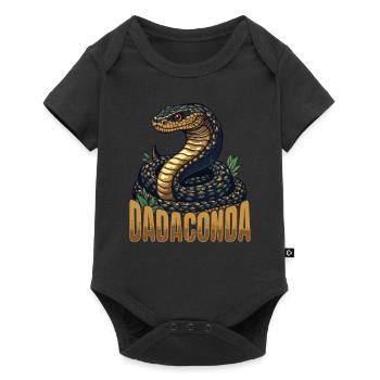 Dadaconda Father's Day Best Dad Anaconda Anaconda - Baby Premium short-sleeve bodysuit - black - Front
