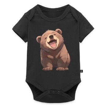 Ours Kodiak Ours Kodiak - Body à manches courtes Premium Bébé - noir - Devant