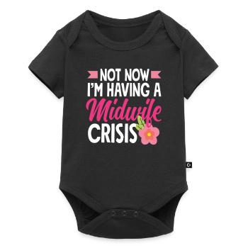 Not now, midwives have crisis - Baby Premium short-sleeve bodysuit - black - Front