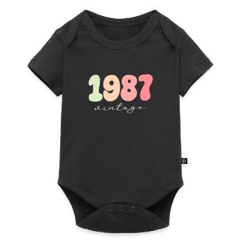 Birthday Year of birth 1987 - Baby Premium short-sleeve bodysuit - black - Front