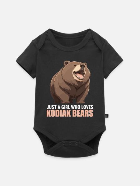Kodiakbären Kodiakbär - Baby Premium Kurzarmbody - Schwarz