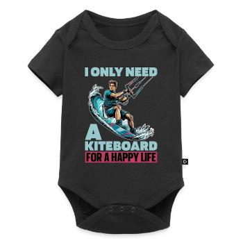 Kiteboarding I Only Need A Kiteboarding Surfing - Baby Premium Kurzarmbody - Schwarz - Vorne