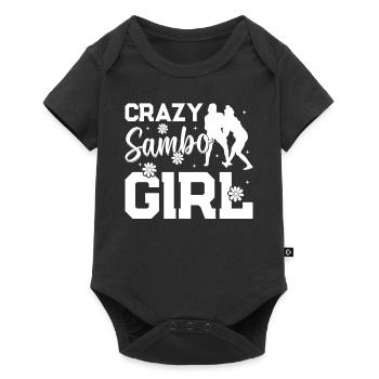 Crazy Sambo Girl - Sambo Wrestling Combat Sambo - Baby Premium Kurzarmbody - Schwarz - Vorne