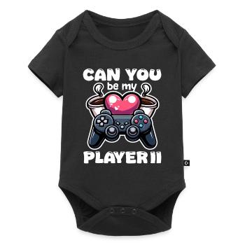 CAN YOU BE MY PLAYER II - VALENTINES DAY GIFT - Baby Premium short-sleeve bodysuit - black - Front