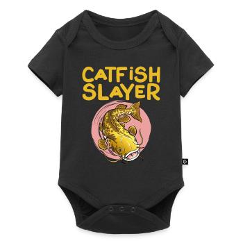 Poisson-chat Slayer Flathead Pêche Pêche au chat - Body à manches courtes Premium Bébé - noir - Devant