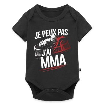 Je peux pas j'ai MMA - Body à manches courtes Premium Bébé - noir - Devant