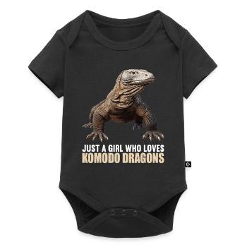 Komodo dragons Komodo dragon - Baby Premium short-sleeve bodysuit - black - Front