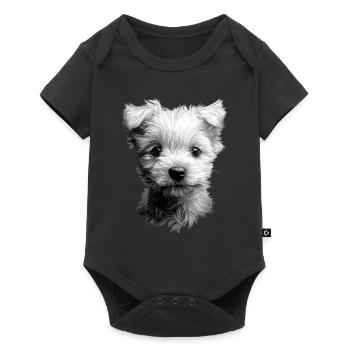 West Highland White - Baby Premium Kurzarmbody - Schwarz - Vorne