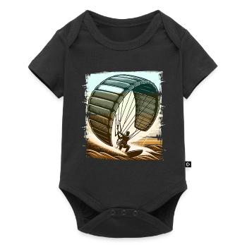 Kitesurf Kitesurfer Kiteboard - Body à manches courtes Premium Bébé - noir - Devant