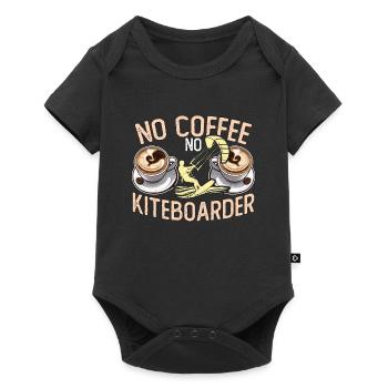 Kiteboarding No Coffee No Kitesurfing Coffee Lover - Baby Premium short-sleeve bodysuit - black - Front