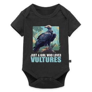 Vulture Geier - Body à manches courtes Premium Bébé - noir - Devant