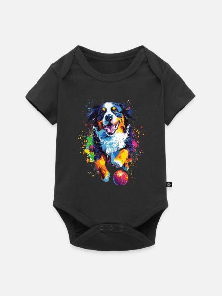 Berner Sennenhund - Baby Premium Kurzarmbody - Schwarz