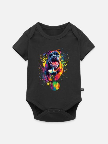 Bullmastiff - Baby Premium Kurzarmbody - Schwarz