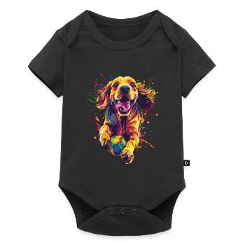 Cocker Spaniel - Baby Premium Kurzarmbody - Schwarz - Vorne