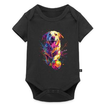 Labrador Retriever - Baby Premium Kurzarmbody - Schwarz - Vorne