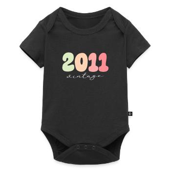 Anniversaire Année de naissance 2011 - Body à manches courtes Premium Bébé - noir - Devant