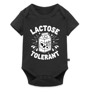 Tolérants au lactose Amateurs de lait - Body à manches courtes Premium Bébé - noir - Devant